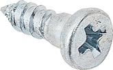 Molding Clip Stud Screw;  #4 x 3/8" with 1/8" Shoulder; Zinc Plated