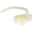 Nylon Tail Molding Clip; 1/2" Long, White Nylon; Requires #8 Tapping Screw